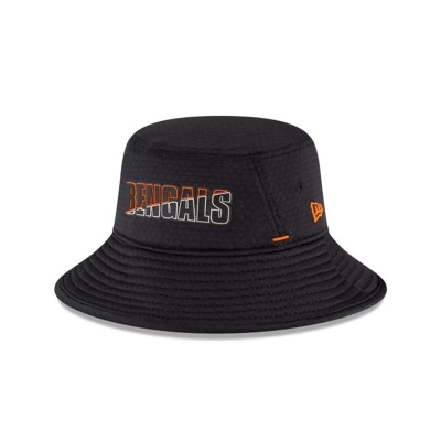 Sapca New Era Cincinnati Bengals NFL Official Summer Sideline Stretch Bucket Hat - Negrii